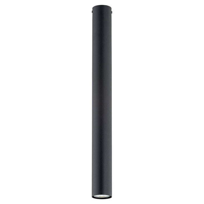Lampada a sospensione Tecno 1XL in acciaio nero opaco