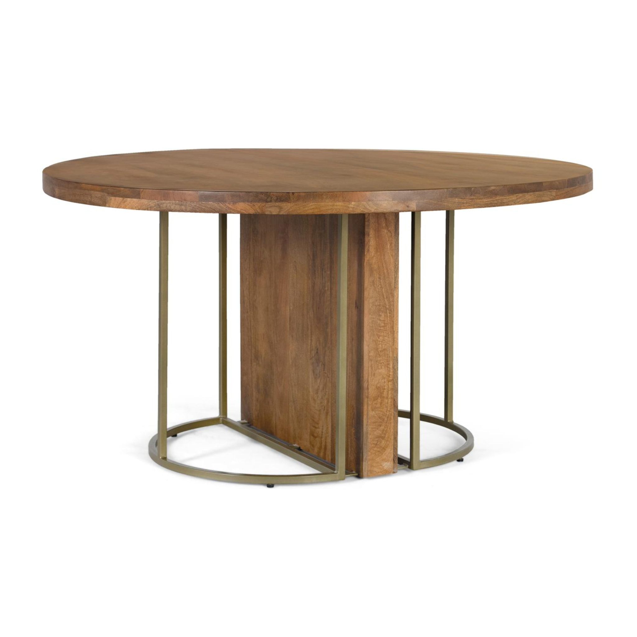 Mesas de Comedor de Madera de Mango 150 Cm Estilo Rústico Moderno
