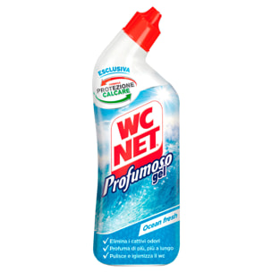 4x WC Net Profumoso Gel Igienizzante Anticalcare Elimina i Cattivi Odori - 4 Flaconi da 700ml