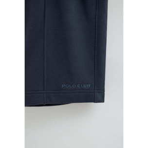 Bermuda jogger blu marino con logo Polo Club