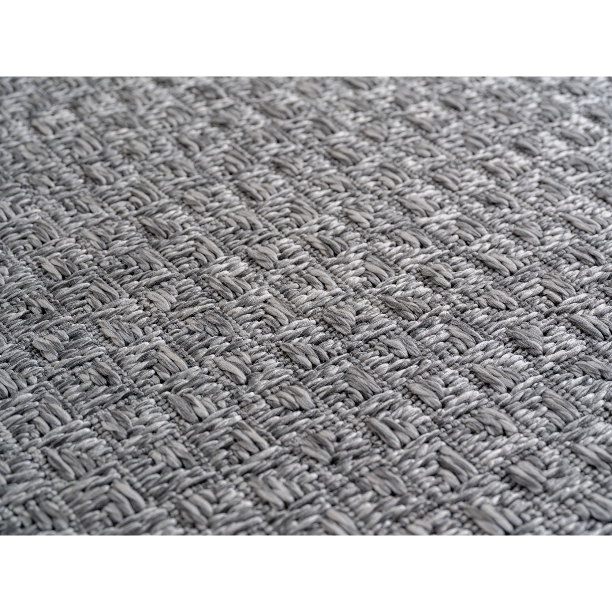 NEREA - Tapis intérieur/extérieur gris, design moderne