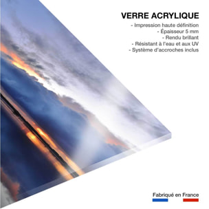 Tableau bleue reflets d'eau Tableau plexiglas