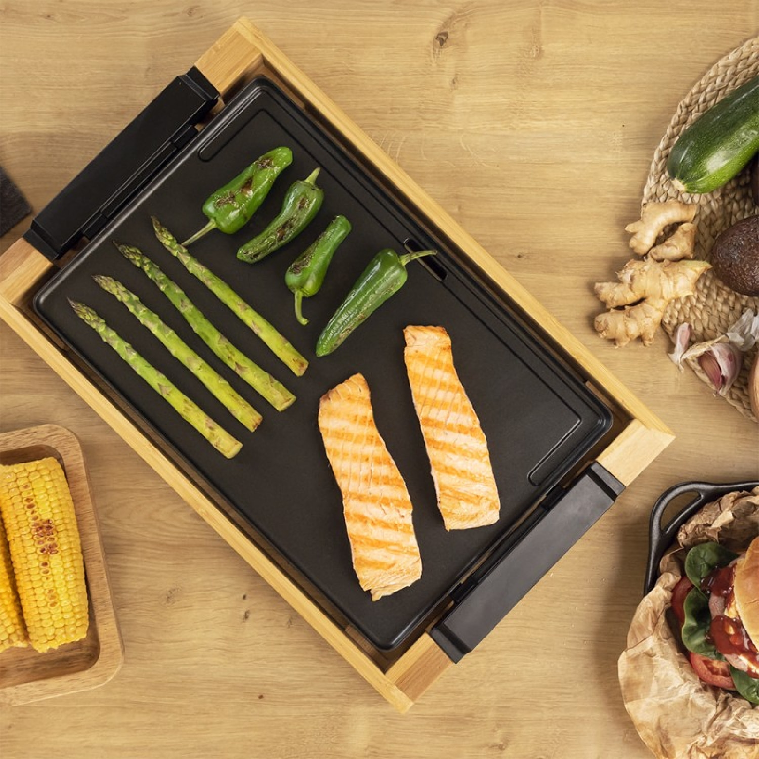 Cecotec Plancha Tasty&Grill 2000 Bamboo