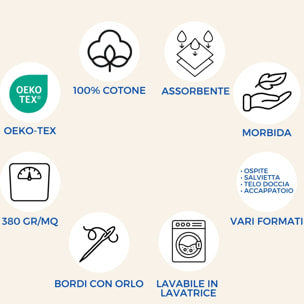 Accappatoio Con Cappuccio In Morbida Spugna Assorbente Boutique Tinta Unita Tortora