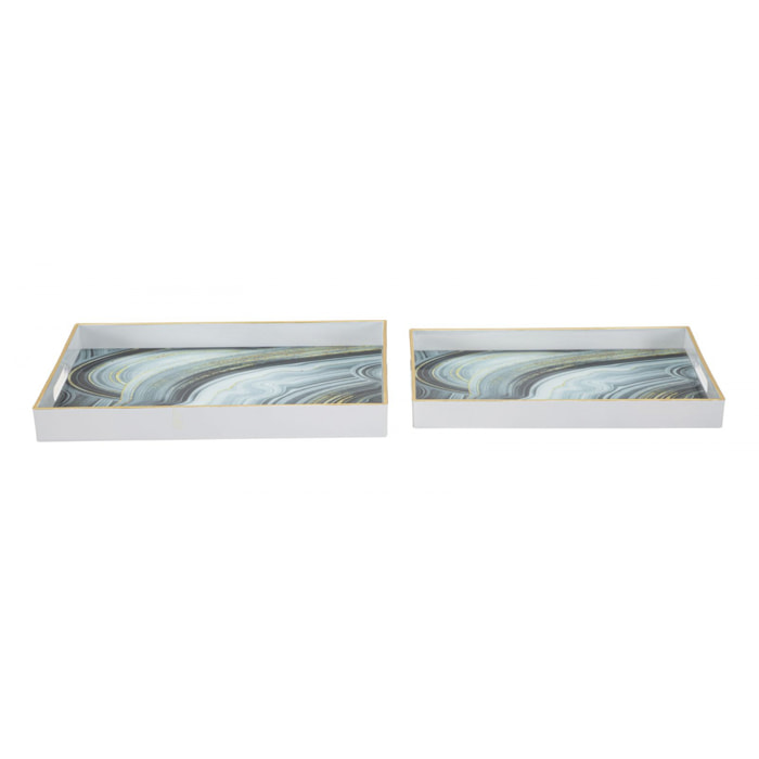 SVUOTATASCHE WHITE MARBLE COPPIA CHARME1921 MULTICOLORE