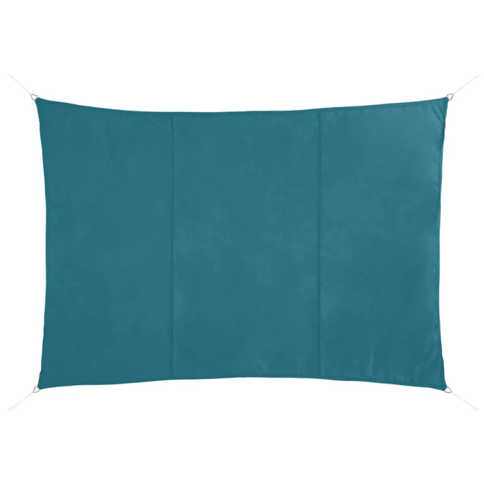 Voile d'ombrage rectangulaire Shae Bleu canard