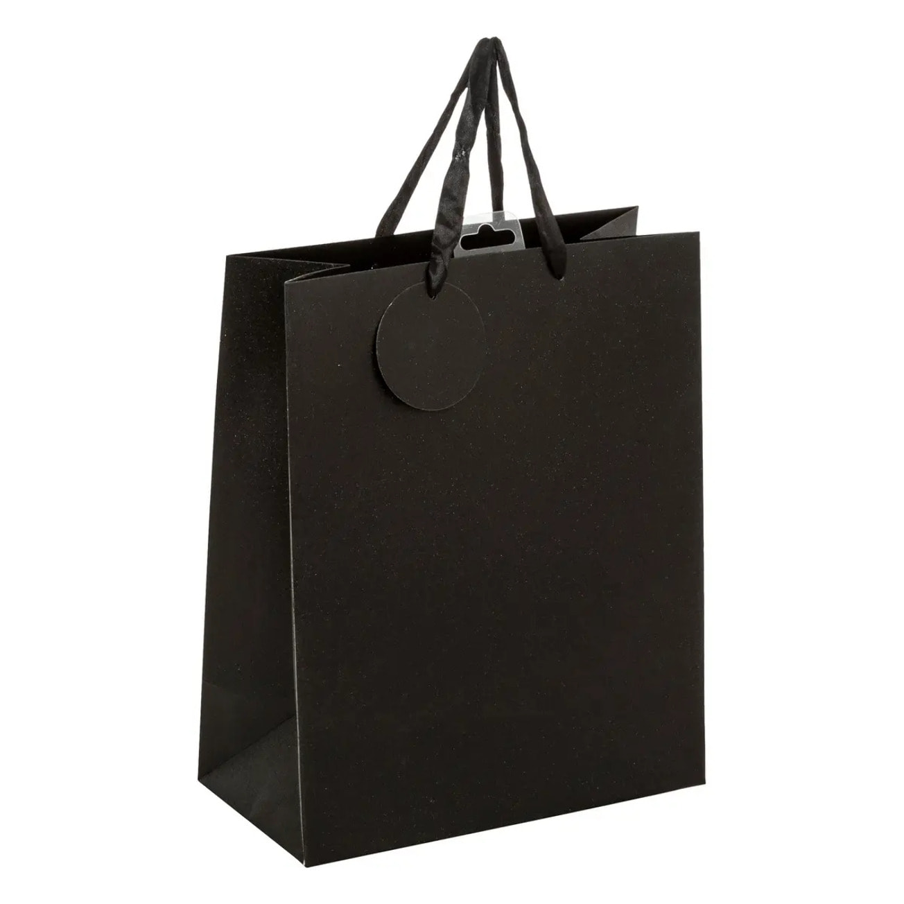 Sac cadeau paillettes taille moyenne noir