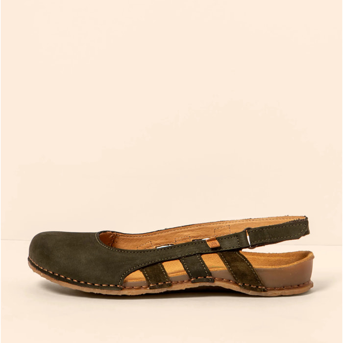 Sandalias N5817 NOBUCK LAVADO KAKI /PANGLAO color Kaki