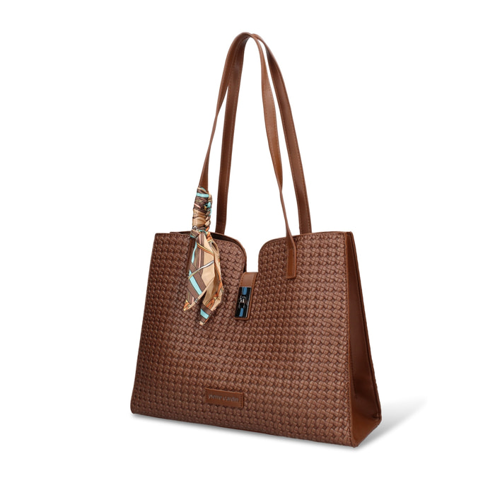 Borsa a mano da donna - Modello Edera Pro - Pelle vegana PU - 35.0 x 27.0 x 12.0 cm