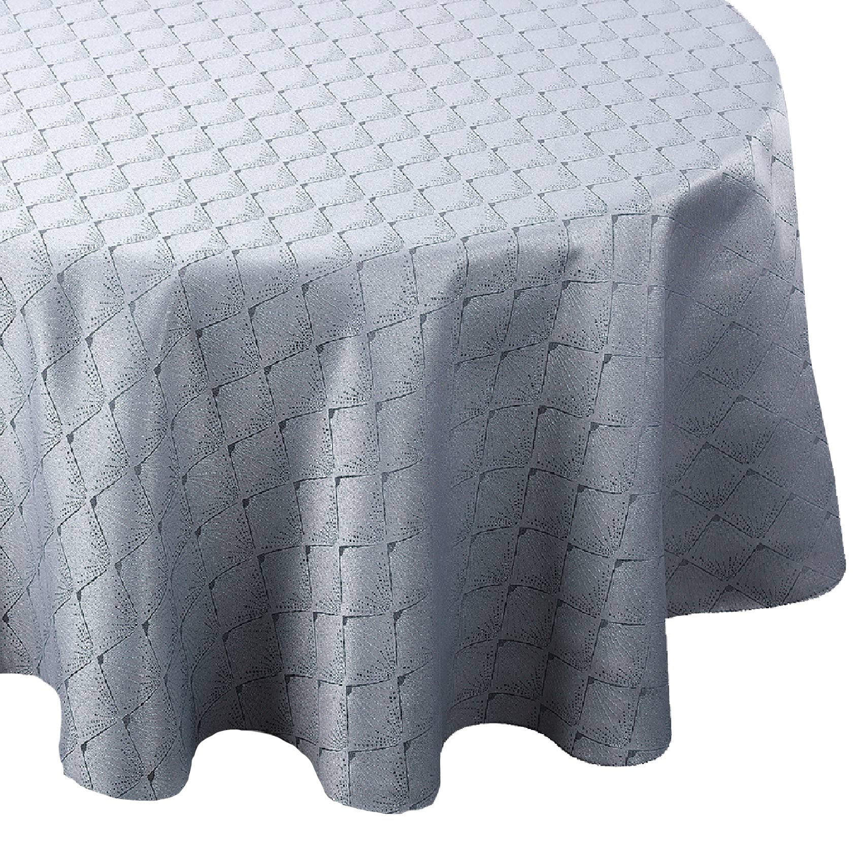 Nappe ronde extérieure esprit bord de mer - Gris clair