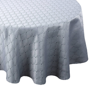 Nappe ronde extérieure esprit bord de mer - Gris clair