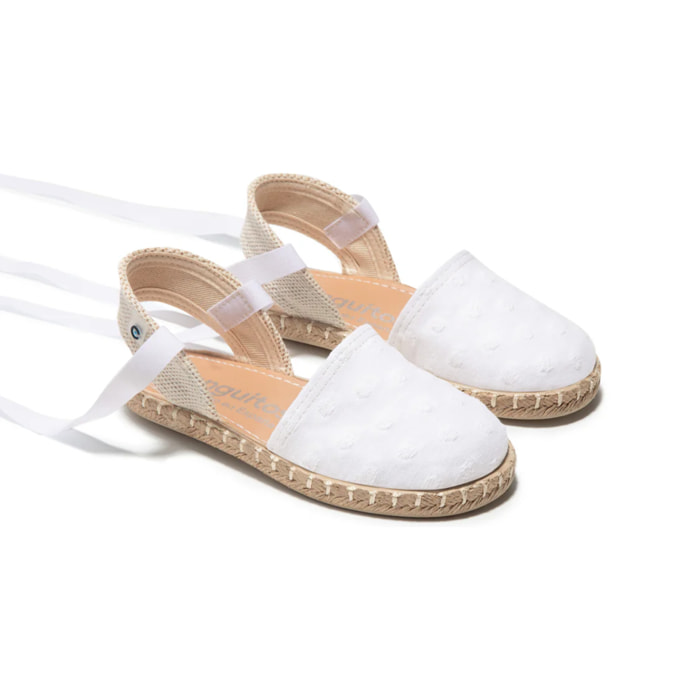 Conguitos - Sandali estivi in juta con zeppa per bambina comodi