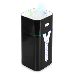 Umidificatore KST08 da 420 ml con luce LED multicolore ambientale. Funzione sterilizzazione, compatibile con idroalcol. 2 intensità di nebulizzazione.