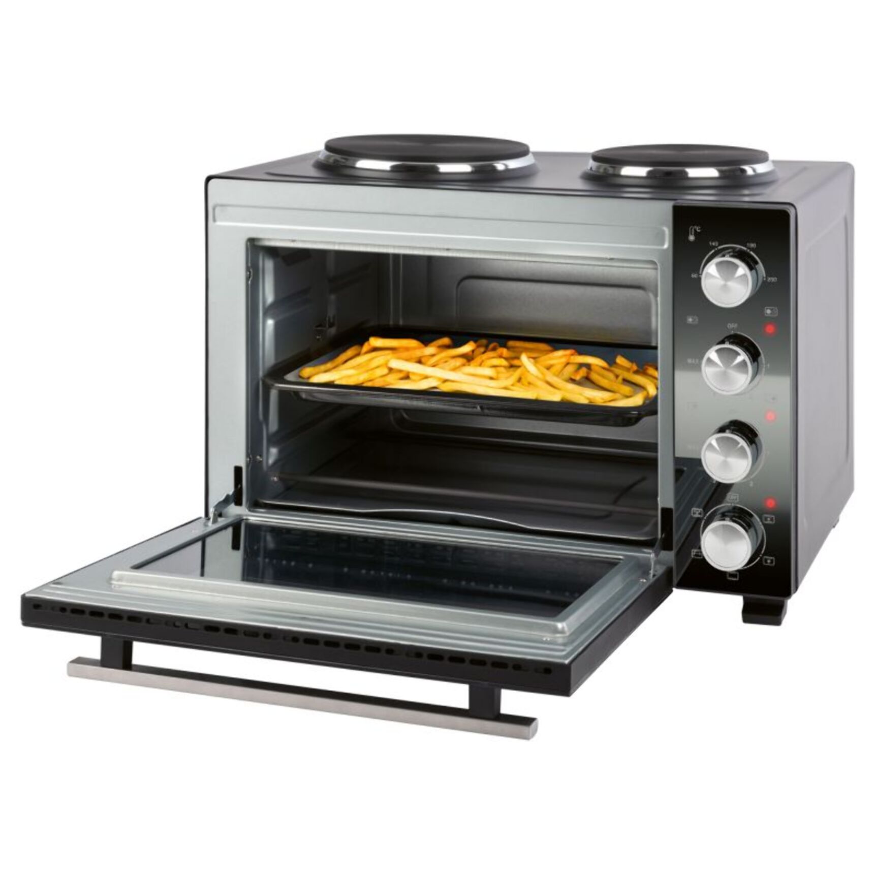 Combiné four 32L et double plaques de cuission Proficook PC-KK1302-Noir