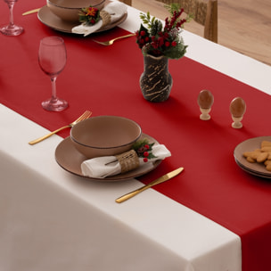 Chemin de table CHRISTMAS GRENAT