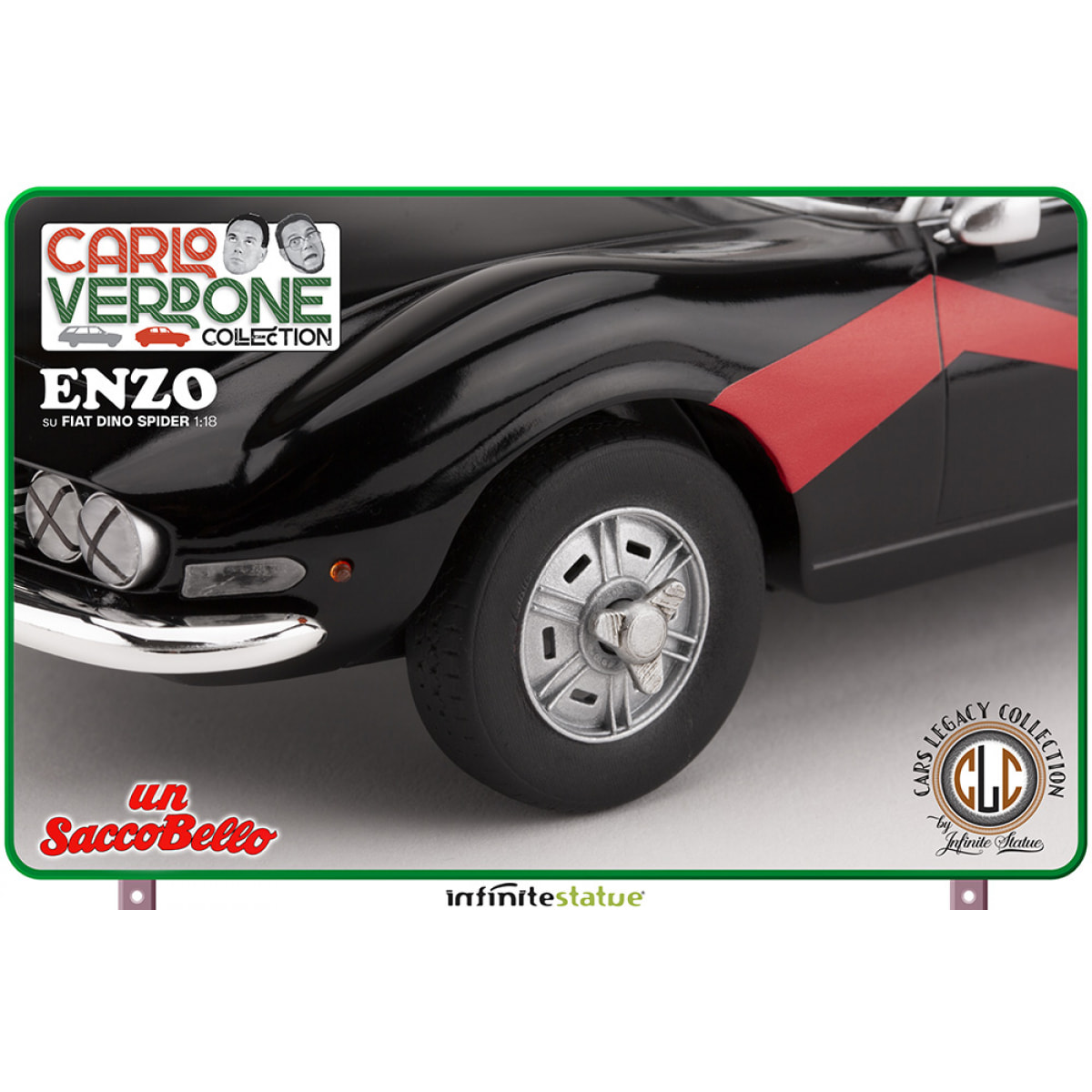 Enzo Su Fiat Dino Spider 1:18 Resin Car Statua Infinite Statua