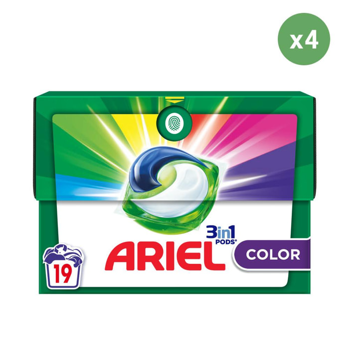 4x19 Pods Color - Lessive en Capsules - Ariel