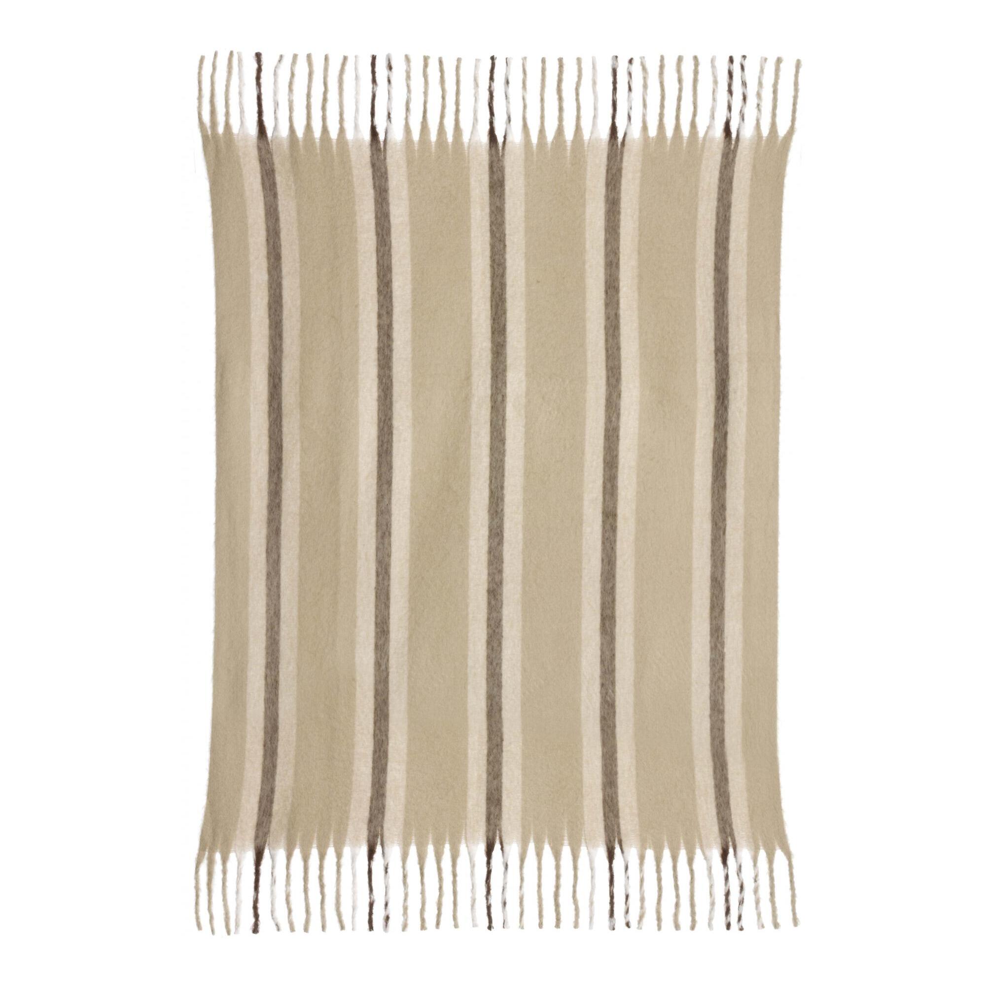 Plaid recyclé Isabel rayé