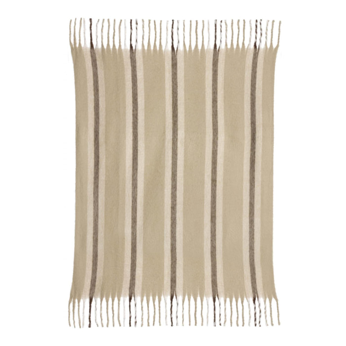 Plaid recyclé Isabel rayé