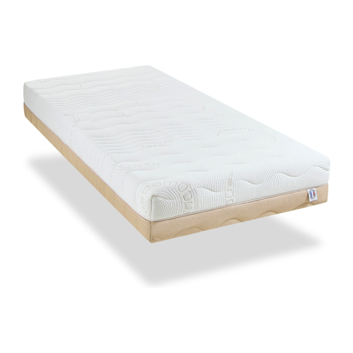 Matelas 4 Saisons, Soutien ferme, 24 cm, Mémoire de Forme avec 7 Zones de confort, Mousse Airyform, Déhoussable