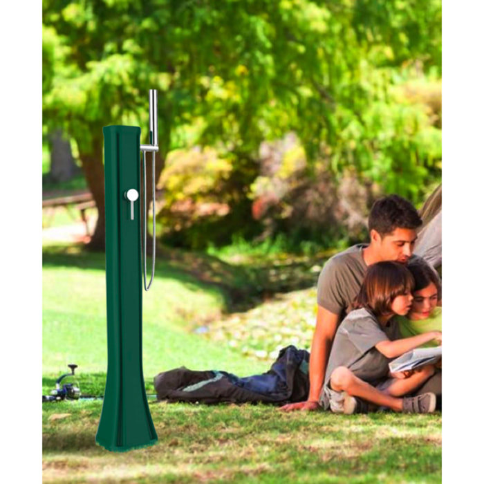 Douche solaire de voyage basse avec douchette mobile violet Happy Go Arkema Design (HG140/4005)