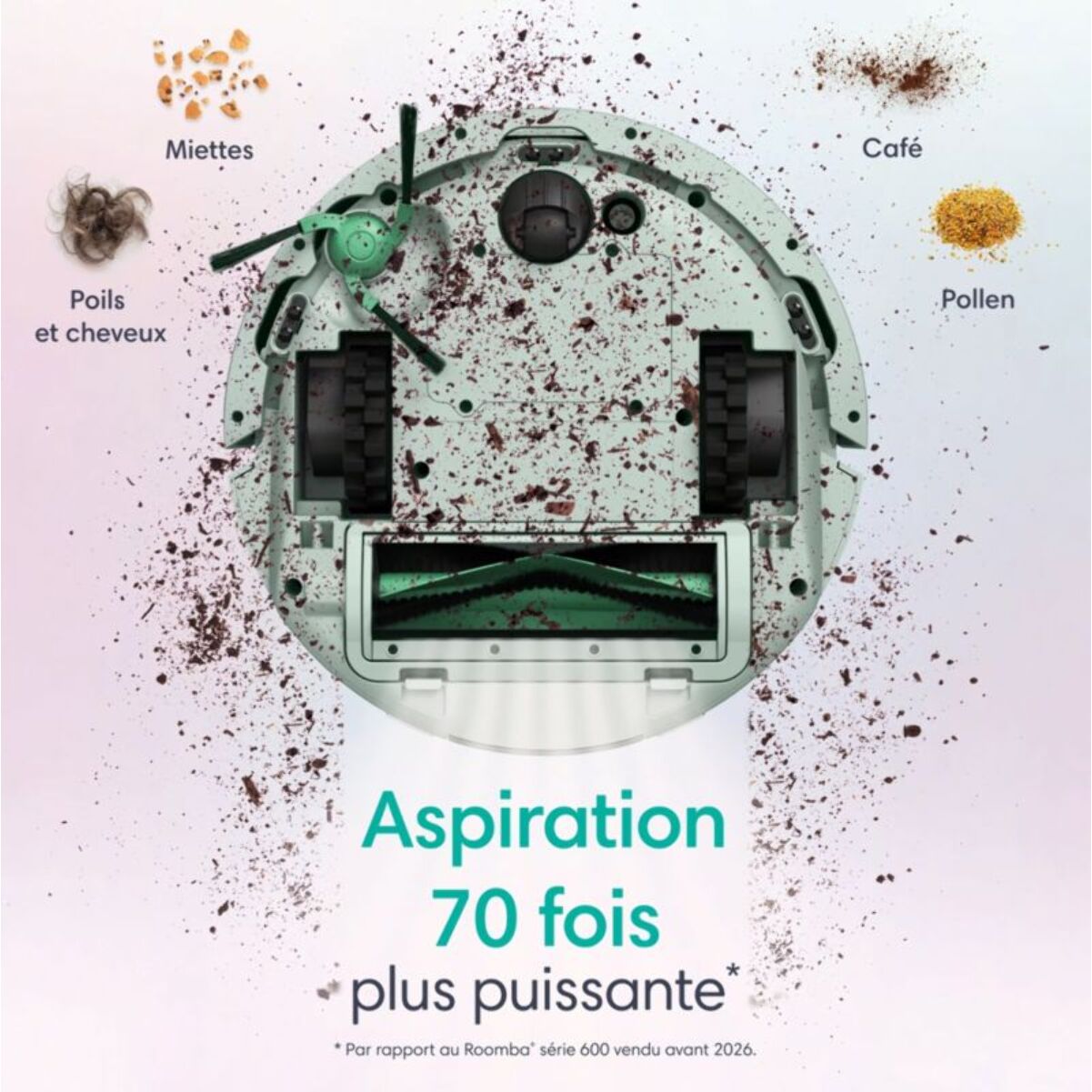 Robot Aspirateur Laveur IROBOT Roomba Mini Mint F155440