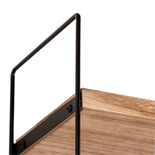 Estantería de pared Ero de 3 niveles, madera de Paulownia
