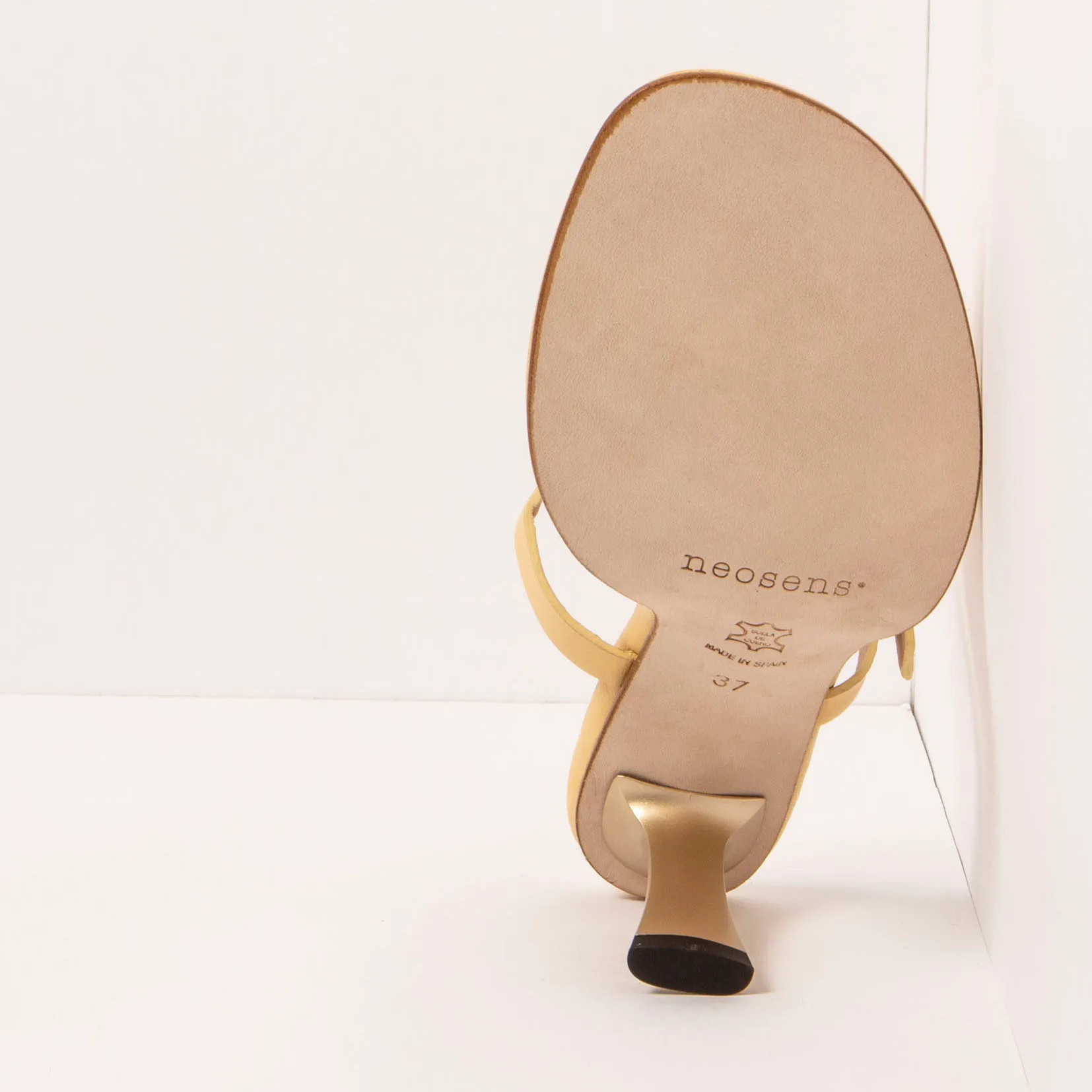 Sandalias con tacón S3194 NAPPA SUN LIGHT/ ALBANA color Sun light