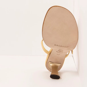 Sandalias con tacón S3194 NAPPA SUN LIGHT/ ALBANA color Sun light