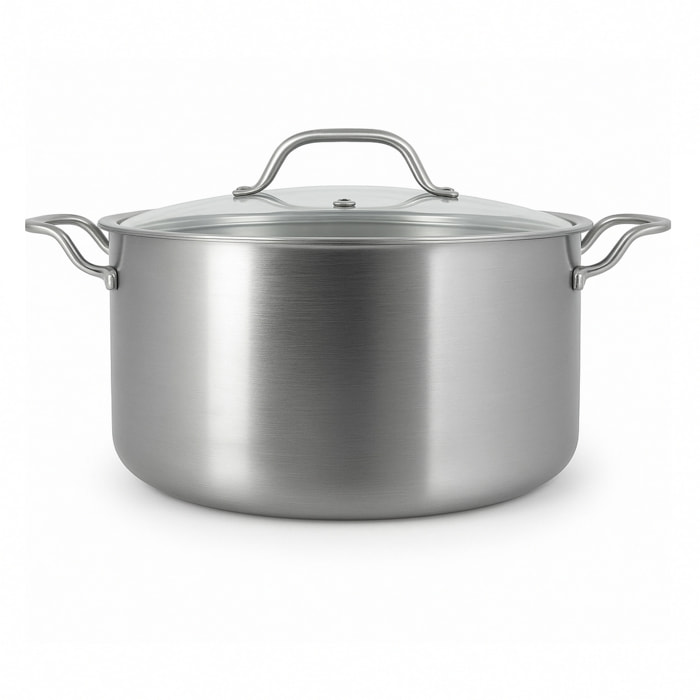 Faitout acier inoxydable 24cm - fait en France - tous feux TRIPLY