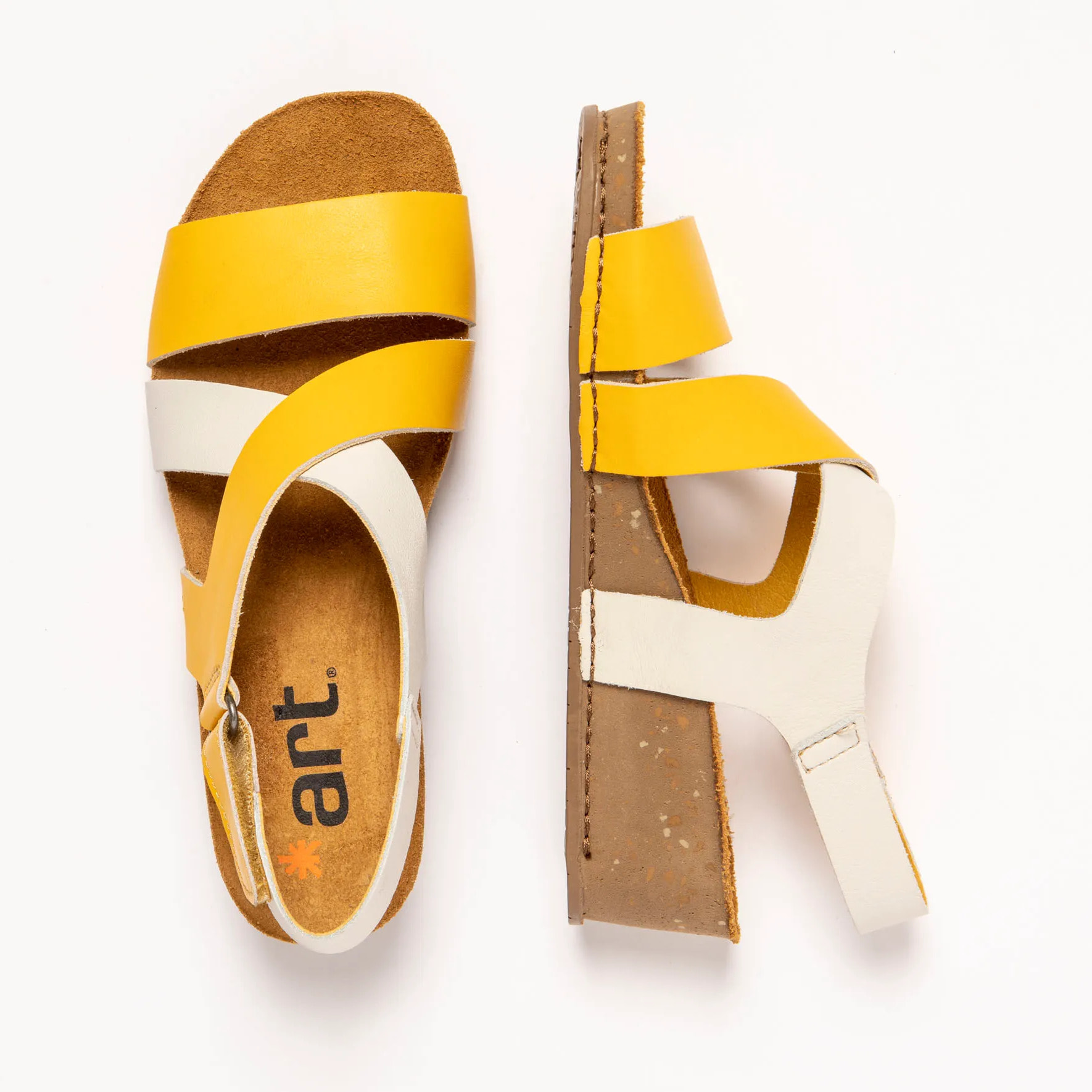 Sandalias 1933 NAPPA YELLOW-CREAM/ I LIVE color Yellow-cream