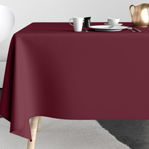 Nappe imprimée Coton Anti Tache Aubergine