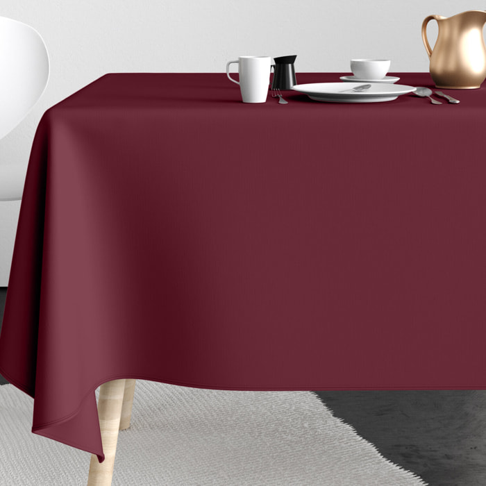 Nappe imprimée Coton Anti Tache Aubergine