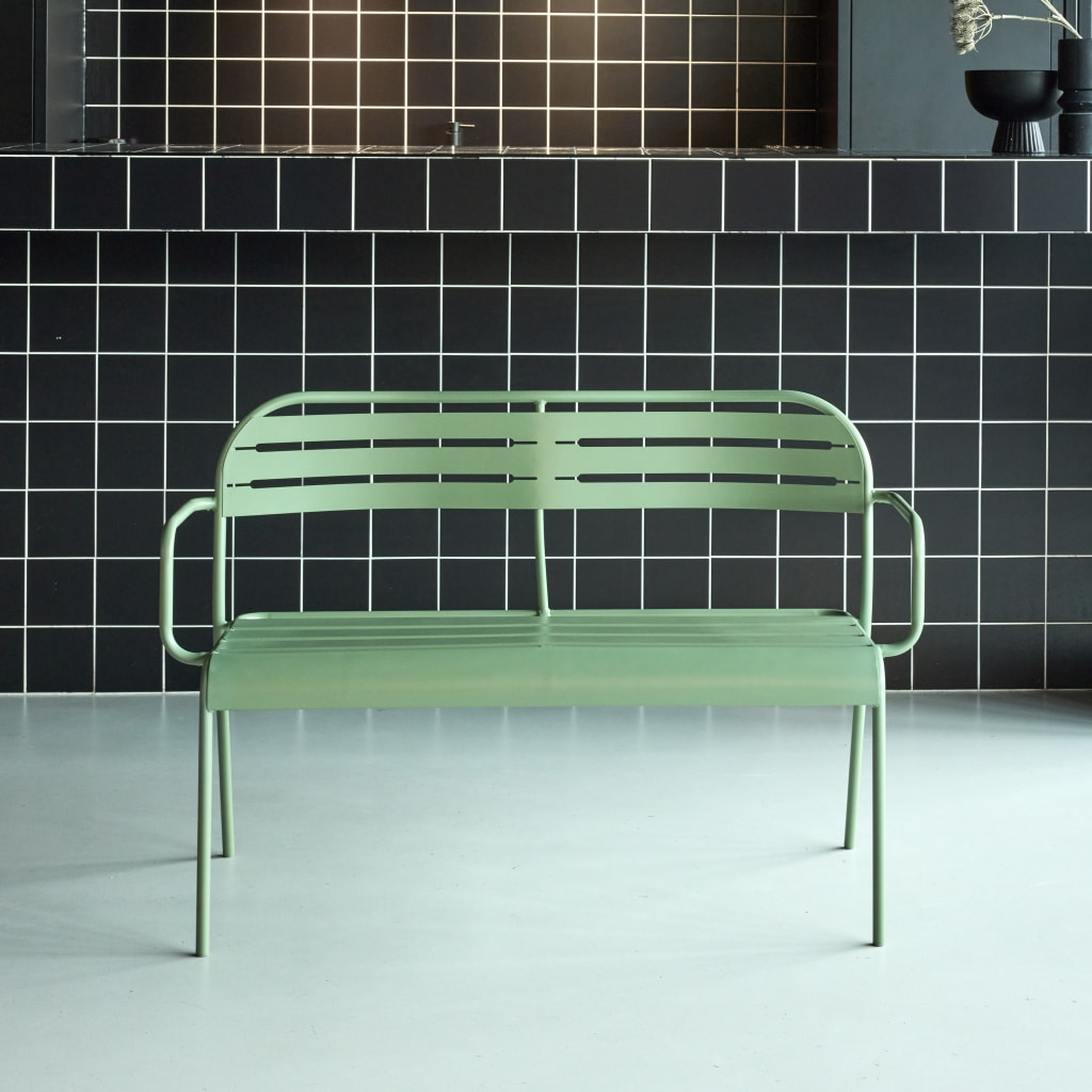 Banc extérieur acier 2 places AMELIA