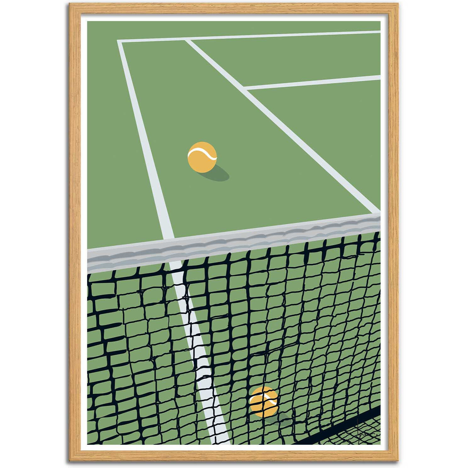 Affiche - Filet Tennis Green - LPX Illustration