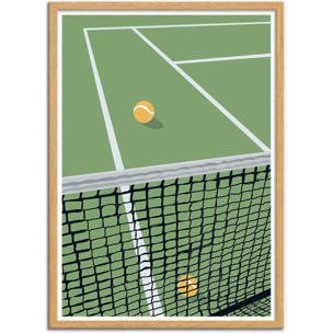 Affiche - Filet Tennis Green - LPX Illustration