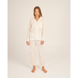 Pantalón de pijama de mujer largo con bolsillos