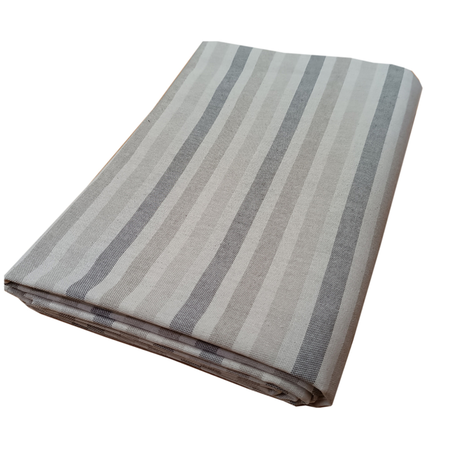 Copriletto copritutto tinto in filo tricolore beige 100% cotone riciclato