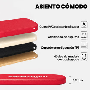 Banco de Musculación Plegable, Banco de Pesas, Respaldo Ajustable en 3 Niveles, Plano/Inclinación/Declive, Extensión de Pierna y Bandas de Resistencia, para Entrenamiento en Casa Gimnasio