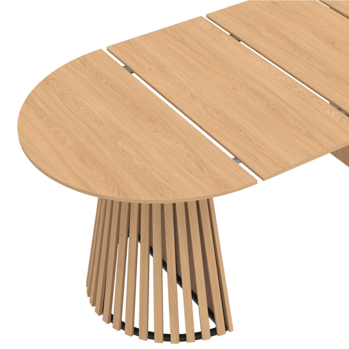 Table à manger ronde extensible Camélia Ø110-200cm
