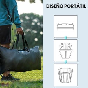 Bañera de Hielo, 280L, Bañera Hinchable Portátil para Recuperación de Atletas en Agua Fría, con Cubierta y Bomba, Barril de Hielo de Múltiples Capas, para Interior y Exterior, Ø78x71 cm