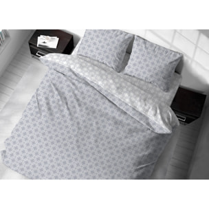 Copripiumino In 100% Cotone Disegno Catena