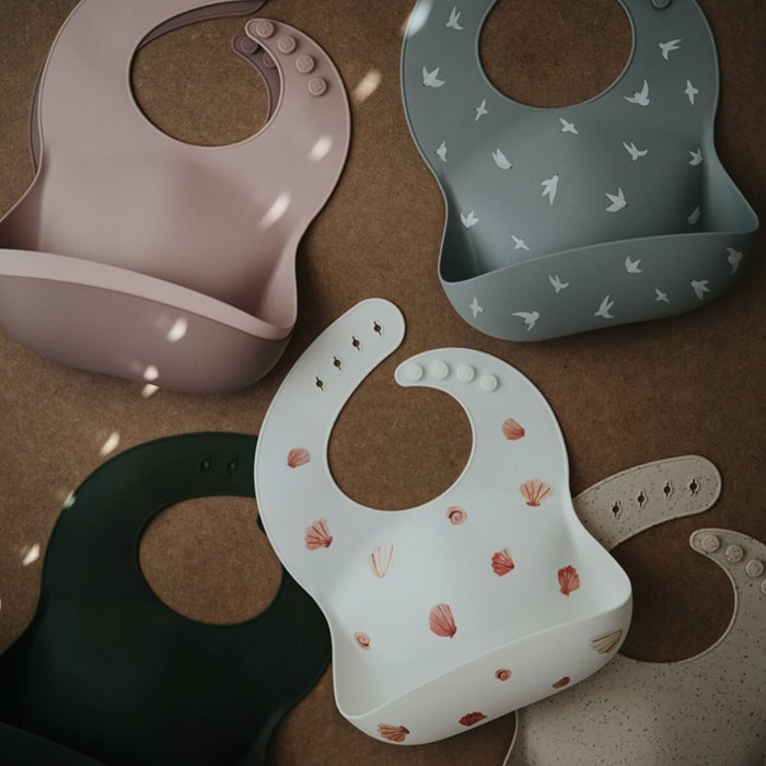 Mushie Babero Silicona Solid