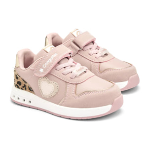 Zapatillas De Luces De Niña Barefoot Con Corazón