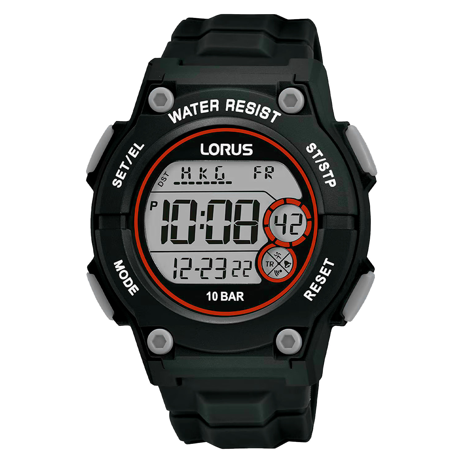 Reloj Lorus R2329PX9 Hombre Digital Cuarzo con Correa de Silicona
