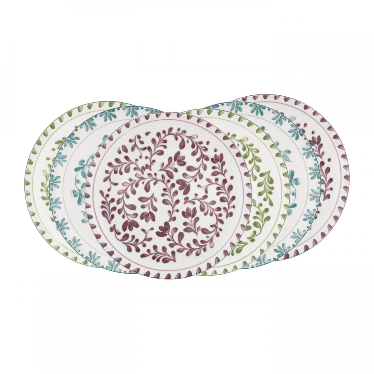 Lot de 6 grandes assiettes, TRATTORIA