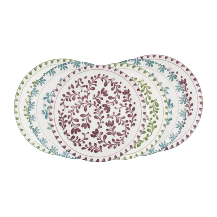 Lot de 6 grandes assiettes, TRATTORIA