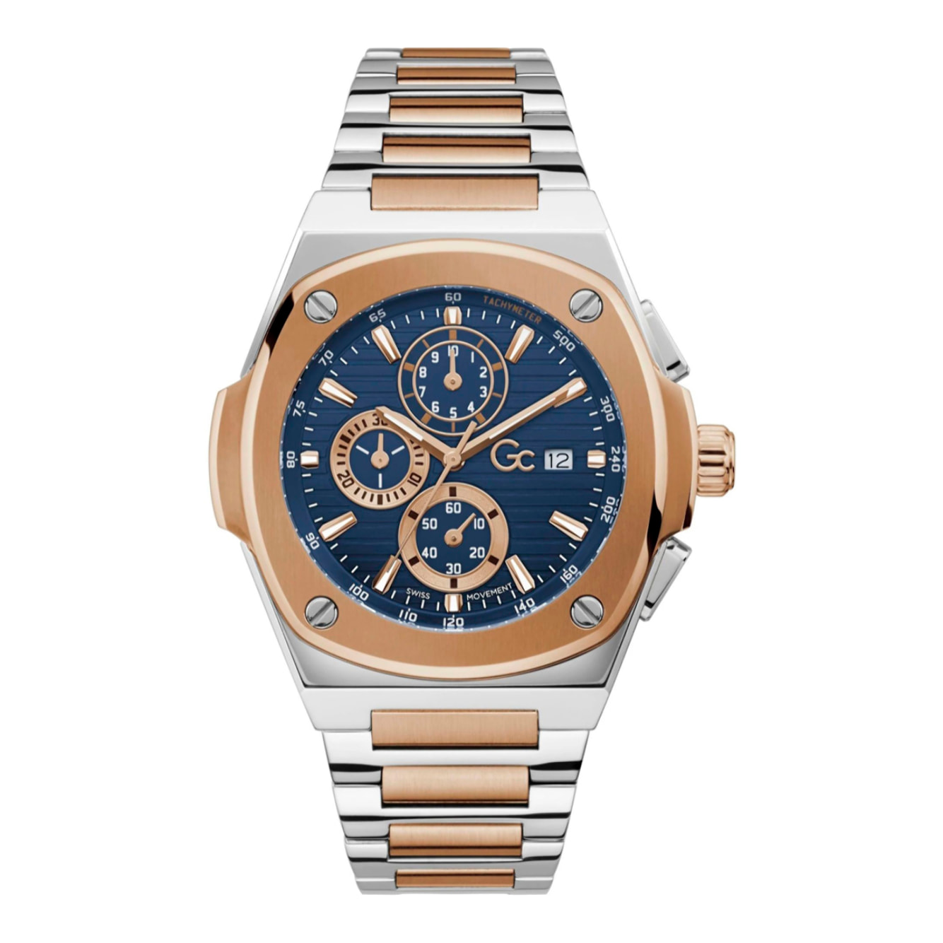 Reloj Gc Y99002G7MF Hombre Analogico Cuarzo con Correa de Acero inoxidable