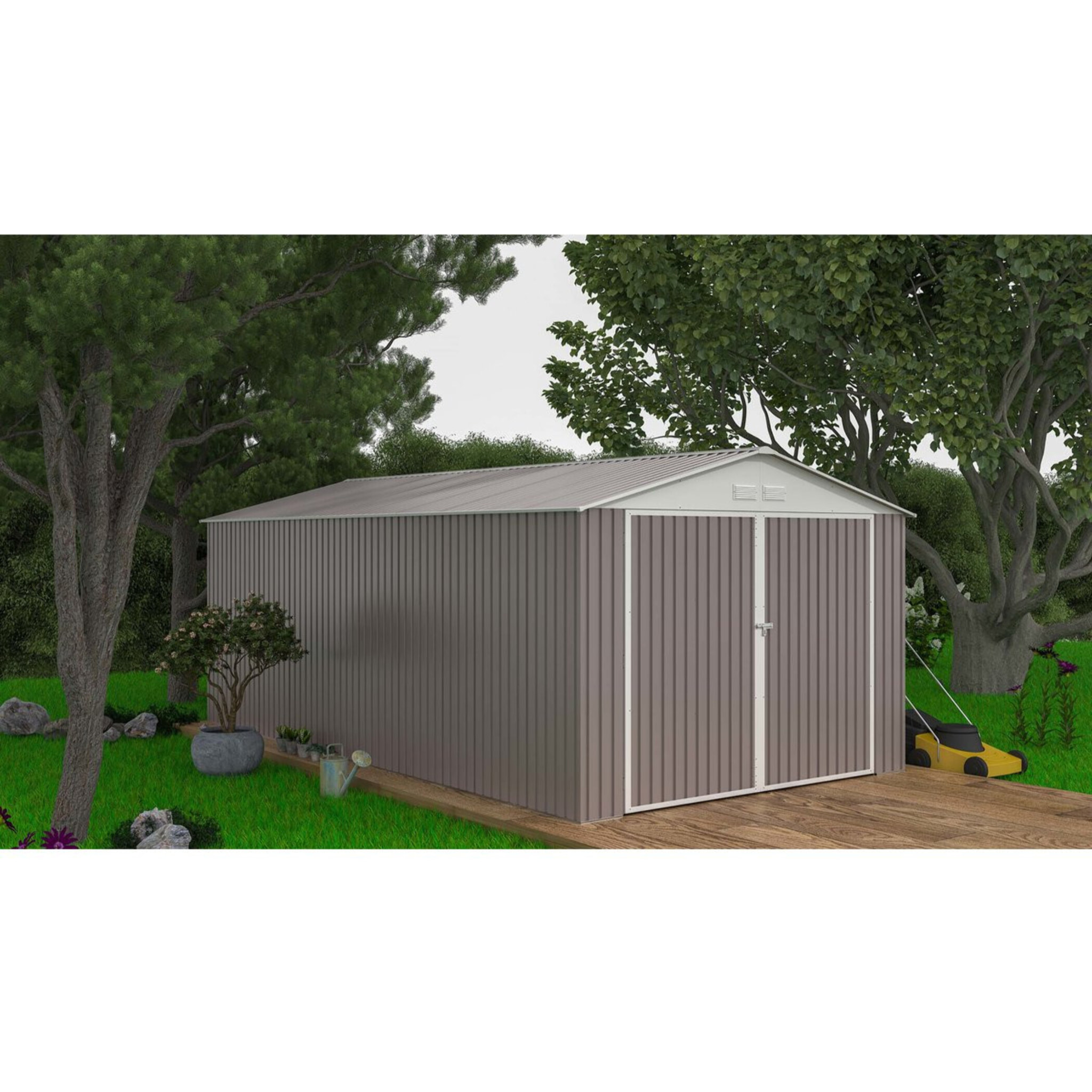 Garage métal "Nevada" - 18,56m² avec panneaux solaires
