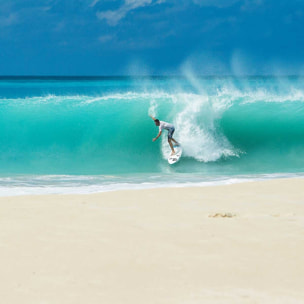 Tableau plage et surfeur Tableau plexiglas